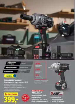 Lidl PARKSIDE PERFORMANCE Akumulatorowy klucz udarowy, 20 V oferta