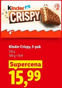 Lidl Kinder Crispy, 5-pak oferta