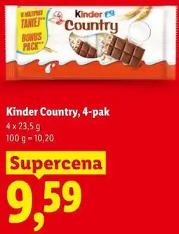 Lidl Kinder Country, 4-pak oferta