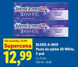 Lidl BLEND-A-MED Pasta do zębów 3D White, 2-pak oferta