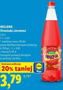 Lidl Oranżada czerwona HELLENA oferta
