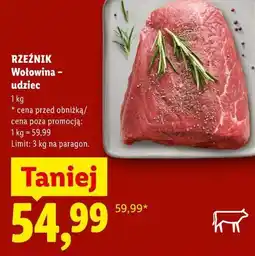 Lidl RZEŹNIK Wołowina - udziec oferta