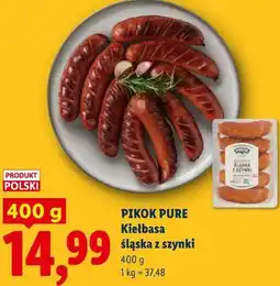 Lidl PIKOK PURE Kiełbasa śląska z szynki oferta