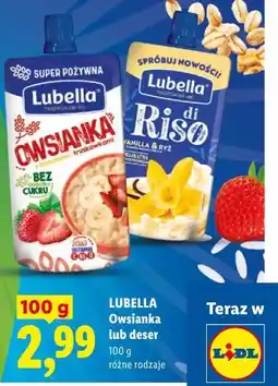 Lidl LUBELLA Owsianka lub deser oferta