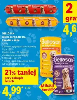 Lidl BELLOSAN Mokra karma dla psa, kawałki w sosie oferta
