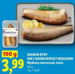Lidl SEAMOR RYBY JAK Z NADMORSKIEJ WĘDZARNI Wędzony morszczuk, tusza oferta