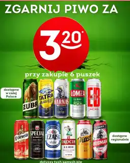Żabka PIWO ZA 3,20* przy zakupie 6 puszek oferta