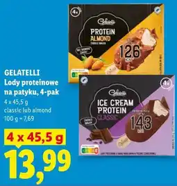 Lidl Lody proteinowe na patyku, 4-pak GELATELLI oferta