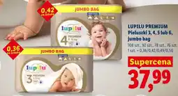 Lidl Pieluszki 3, 4, 5 lub 6, jumbo bag LUPILU PREMIUM oferta