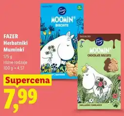 Lidl FAZER Herbatniki Muminki oferta