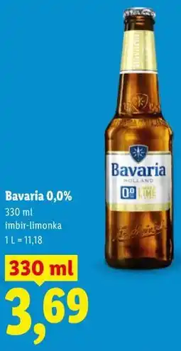 Lidl Bavaria 0,0% imbir-limonka oferta