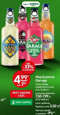 Żabka Napój piwny Garage oferta