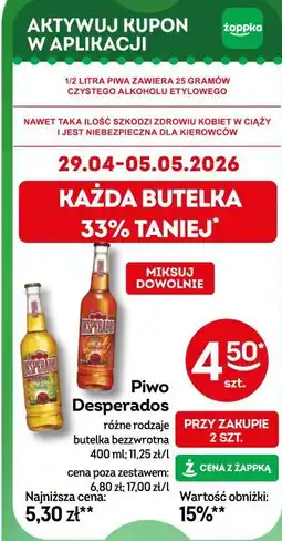 Żabka Piwo Desperados oferta