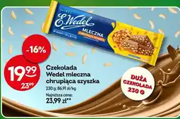 Żabka Czekolada Wedel mleczna chrupiąca szyszka oferta