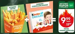 Żabka FRYTKI + KINDER CZEKOLADA oferta