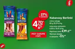Żabka Kabanosy Berlinki oferta