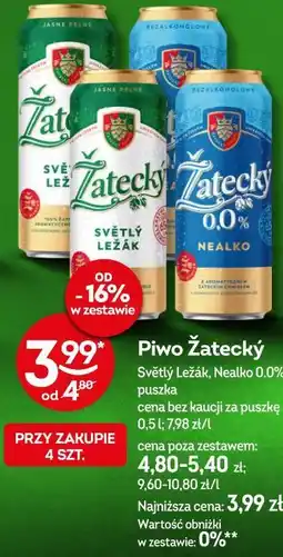 Żabka Piwo Žatecký Světlý Ležák, Nealko 0.0% puszka oferta