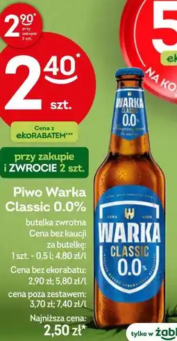 Żabka Piwo Warka Classic 0.0% oferta