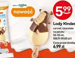 Żabka Lody Kinder oferta