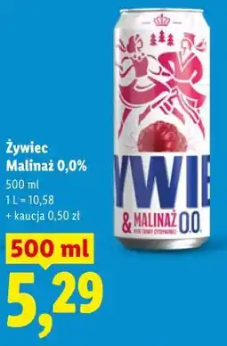 Lidl Żywiec Malinaż 0,0% oferta