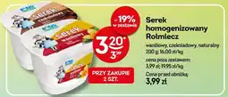 Żabka Serek homogenizowany Rolmlecz waniliowy, czekoladowy, naturalny oferta
