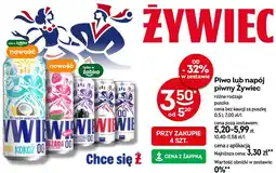 Żabka Piwo lub napój piwny Żywiec oferta