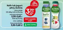 Żabka Kefir lub jogurt pitny Activia różne rodzaje oferta