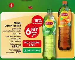 Żabka Napój Lipton Ice Tea green, peach oferta