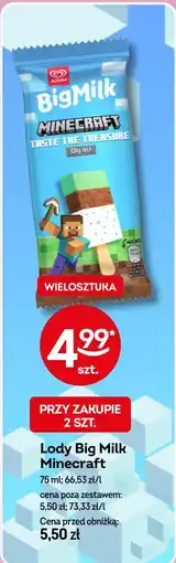 Żabka Lody Big Milk Minecraft oferta