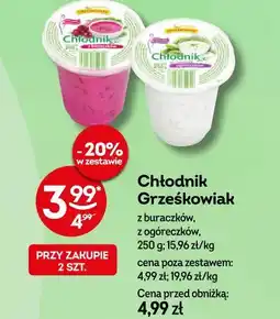 Żabka Chłodnik Grześkowiak z buraczków, z ogóreczków oferta