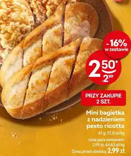 Żabka Mini bagietka z nadzieniem pesto ricotta oferta