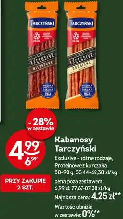 Żabka Kabanosy Tarczyński oferta