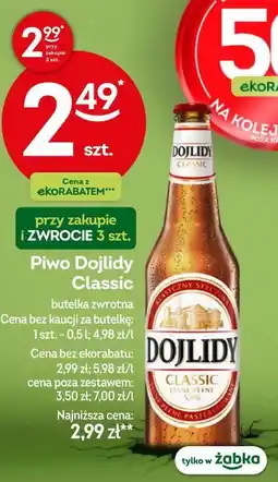 Żabka Piwo Dojlidy Classic oferta