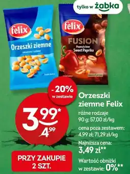 Żabka Orzeszki ziemne Felix oferta