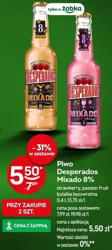 Żabka Piwo Desperados Mixado 8% oferta