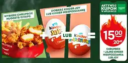 Żabka CHRUPBOX + JAJKO KINDER NIESPODZIANKA LUB JOY oferta