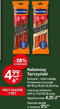Żabka Kabanosy Tarczyński Exclusive / Proteinowe z kurczaka oferta