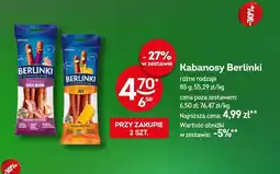 Żabka Kabanosy berlinki różne rodzaje oferta