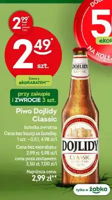 Żabka Piwo dojlidy classic butelka zwrotna oferta