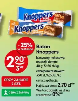 Żabka Baton Knoppers klasyczny, kokosowy, orzeszki ziemne oferta