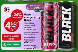 Żabka Napój energetyczny Black różne rodzaje oferta