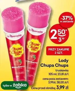 Żabka Lody Chupa Chups truskawka oferta