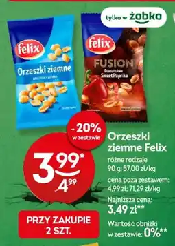 Żabka Orzeszki ziemne Felix różne rodzaje oferta
