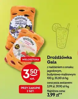 Żabka Drożdżówka Gala z nadzieniem o smaku: jagodowym, budyniowo-malinowym oferta