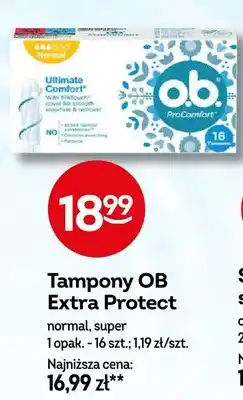 Żabka Tampony OB Extra Protect normal, super oferta