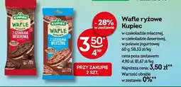 Żabka Wafle ryżowe Kupiec w czekoladzie mlecznej, w czekoladzie deserowej, w polewie jogurtowej oferta