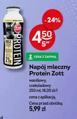 Żabka Napój mleczny Protein Zott oferta