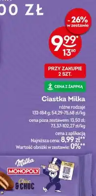 Żabka Ciastka Milka różne rodzaje oferta