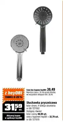 OBI Słuchawka prysznicowa kolor: chrom oferta