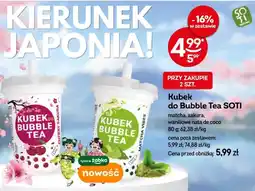Żabka Kubek do Bubble Tea SOTI matcha, sakura, waniliowe nata de coco oferta